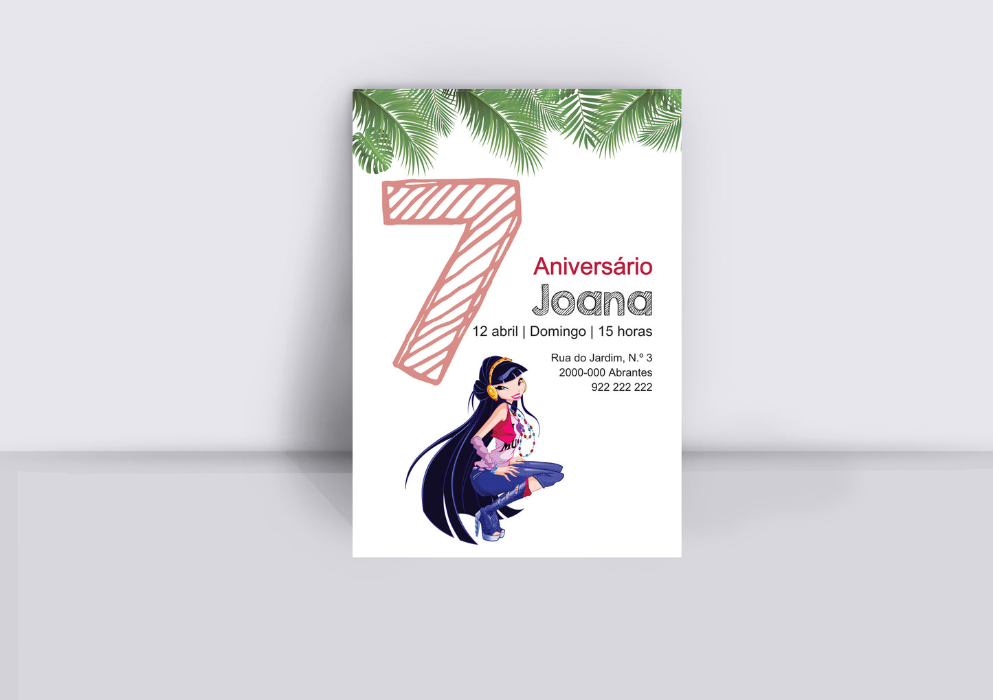 Convite Clube Winx Musa