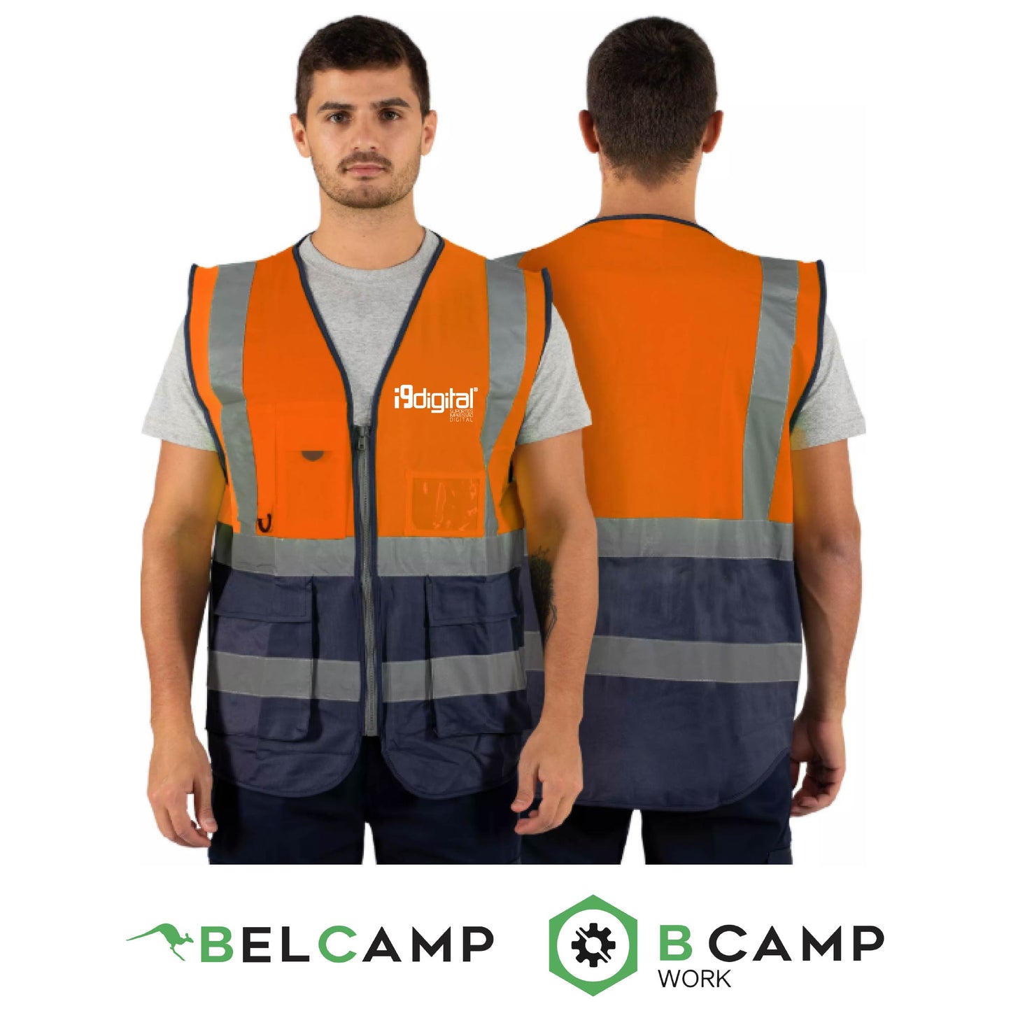 Colete Multibolsos Refletor CL-03