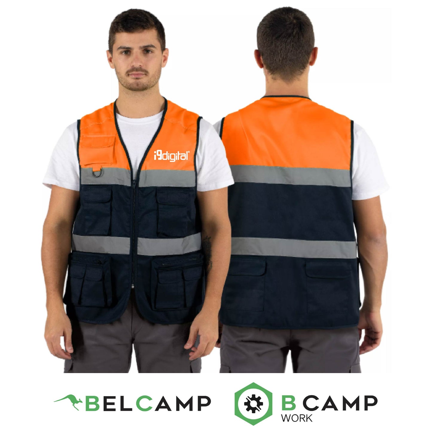 Colete Multibolsos Refletor CL-05