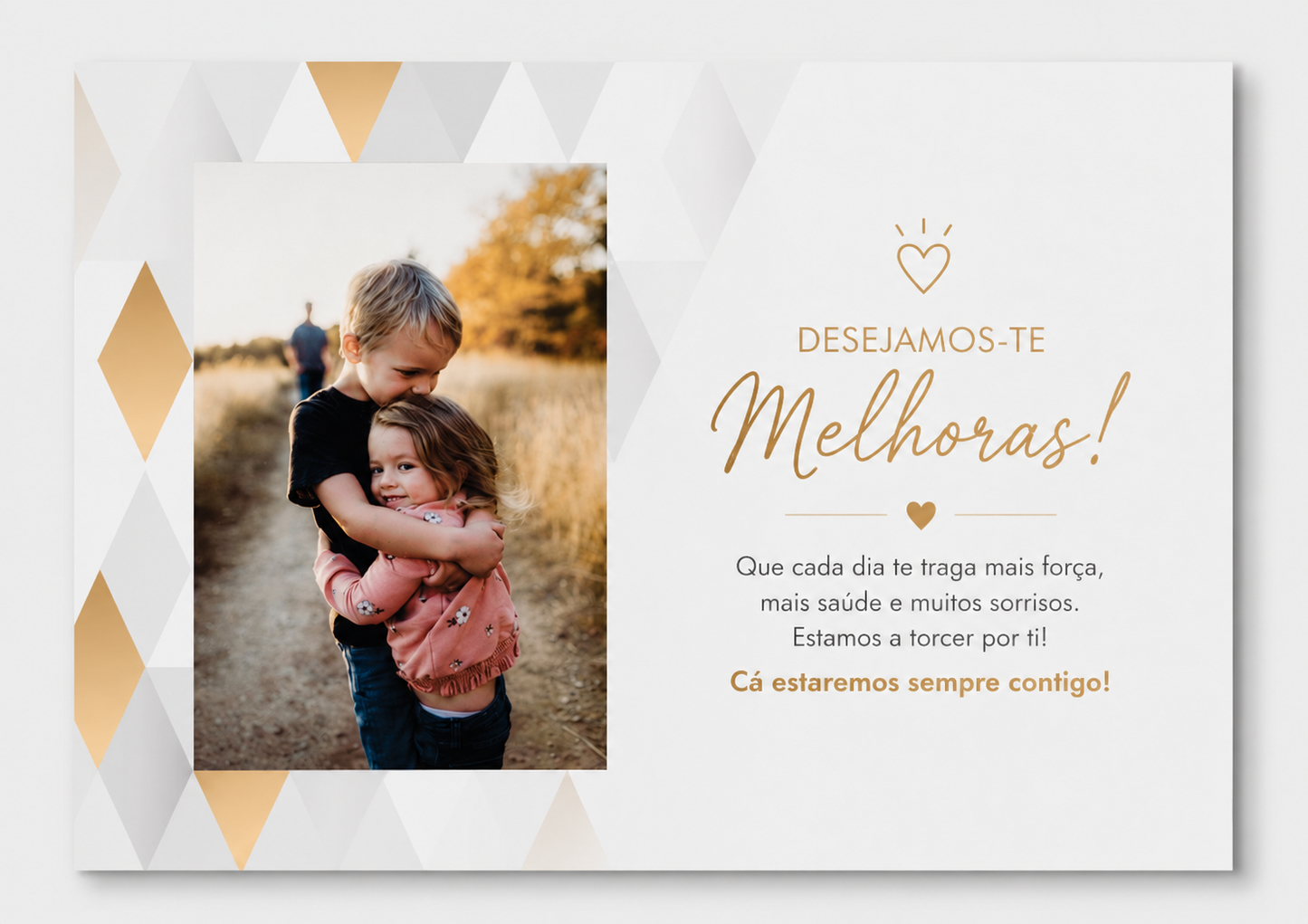 Cartão com mensagem de melhoras