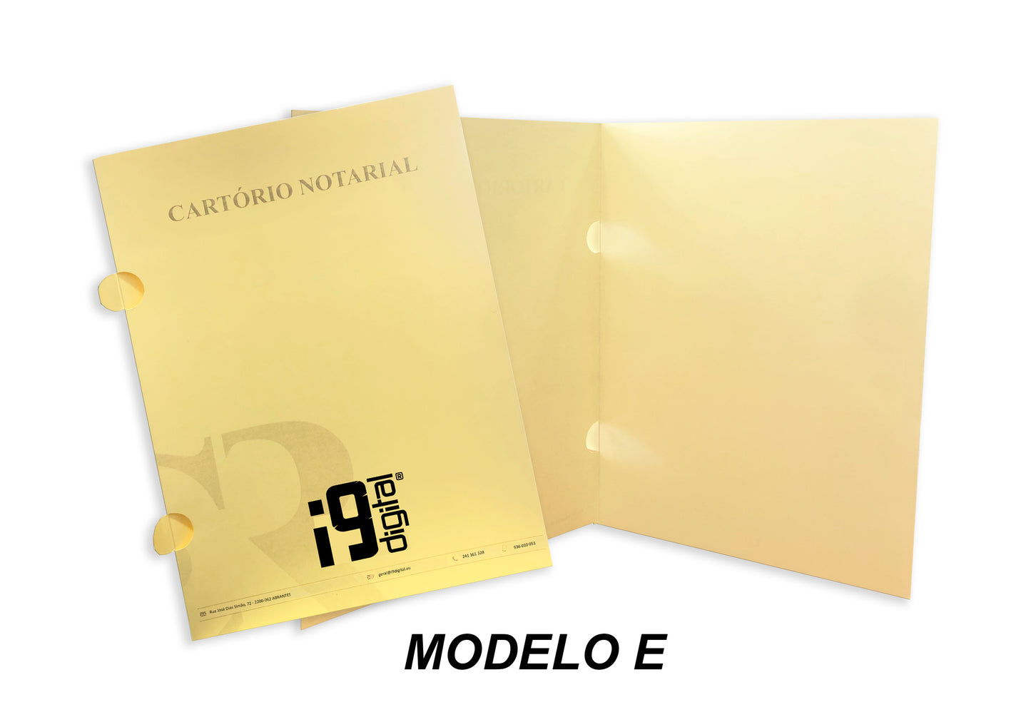 Capa de Contrato com Orelhas para Agrafos - Modelo E