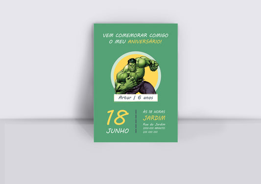 Convite Hulk