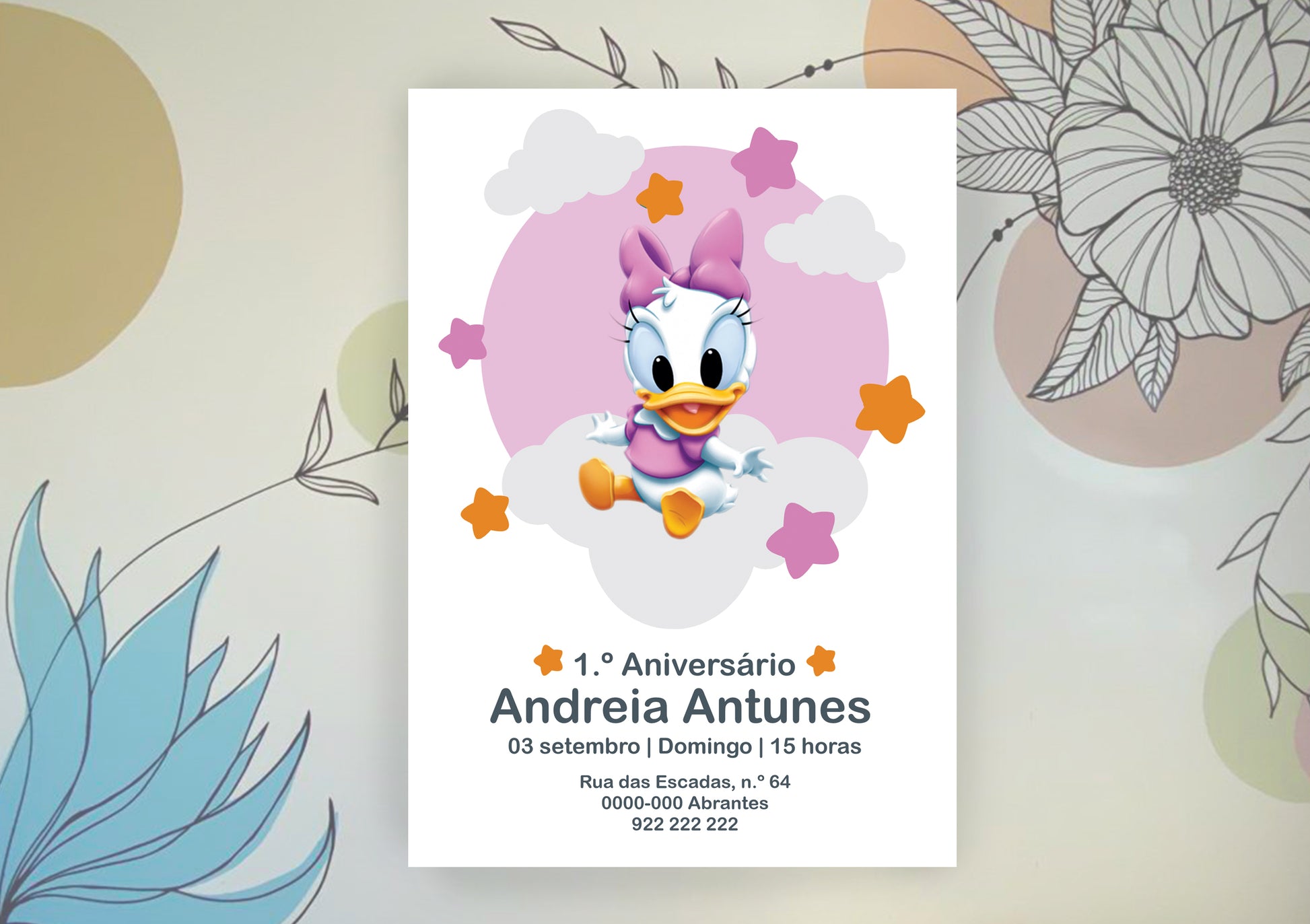 Convite Bebé Margarida