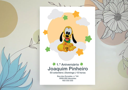 Convite Bebé Pateta