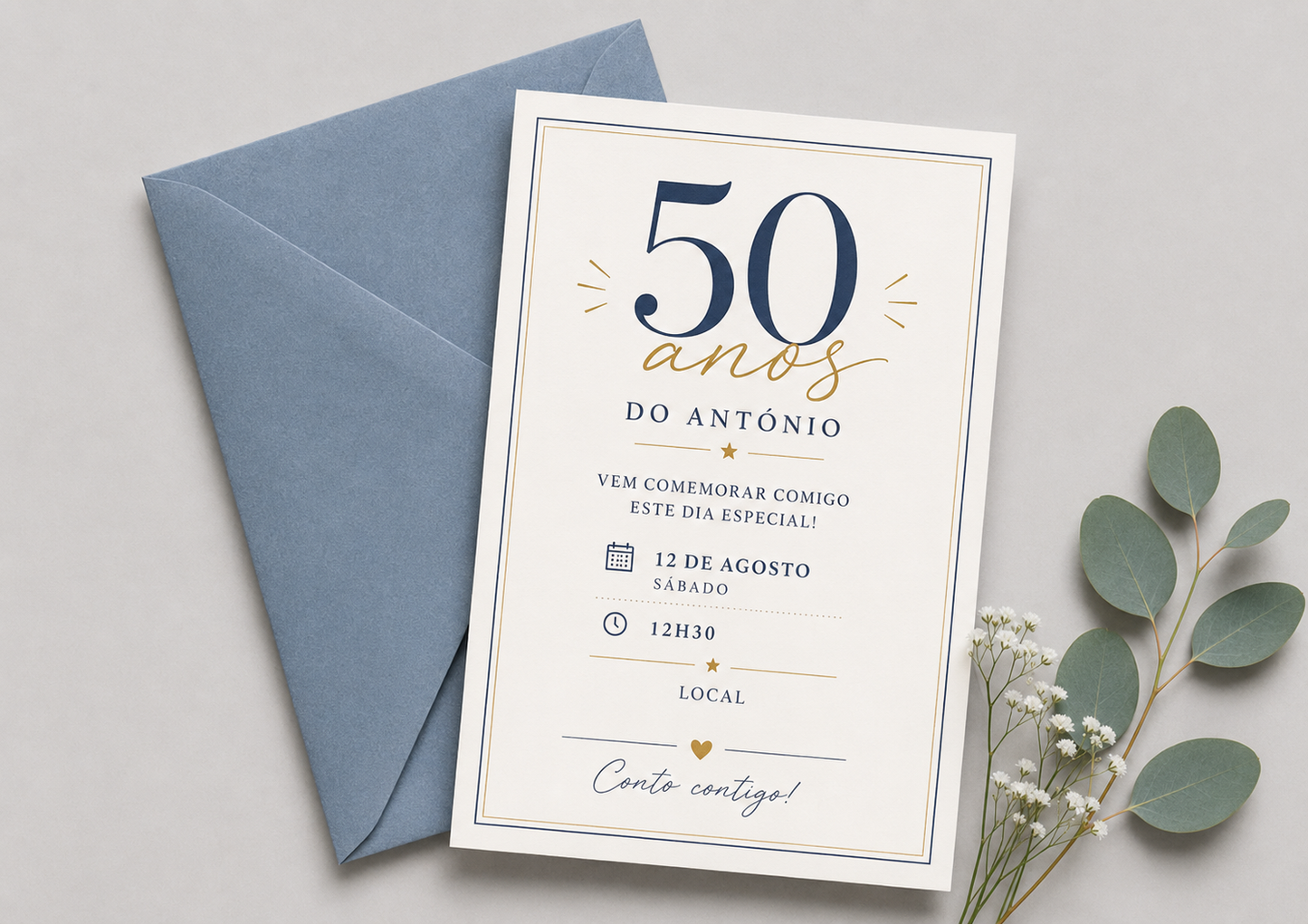 Convites de Aniversário Adulto 2