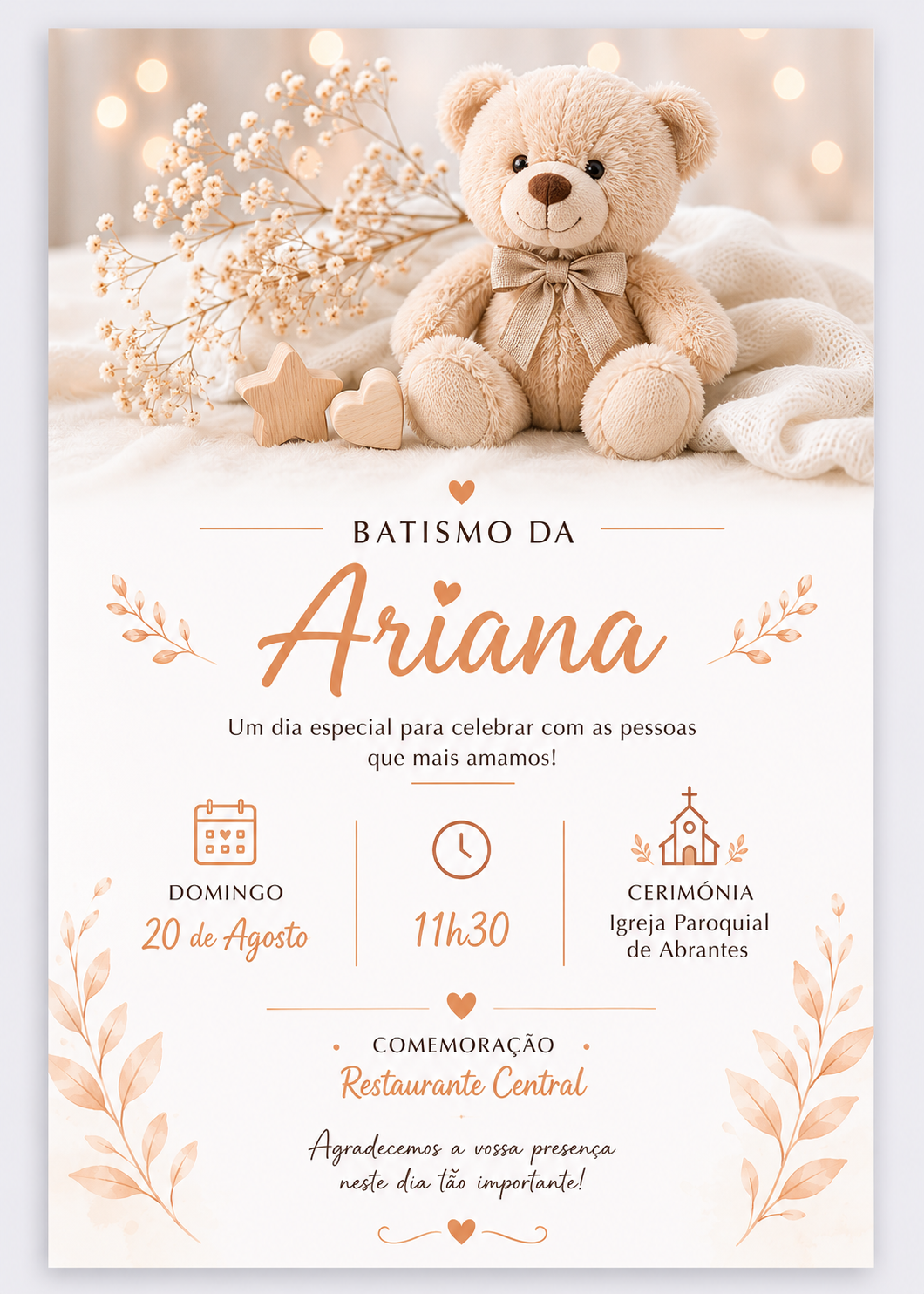 Convites Batismo 1
