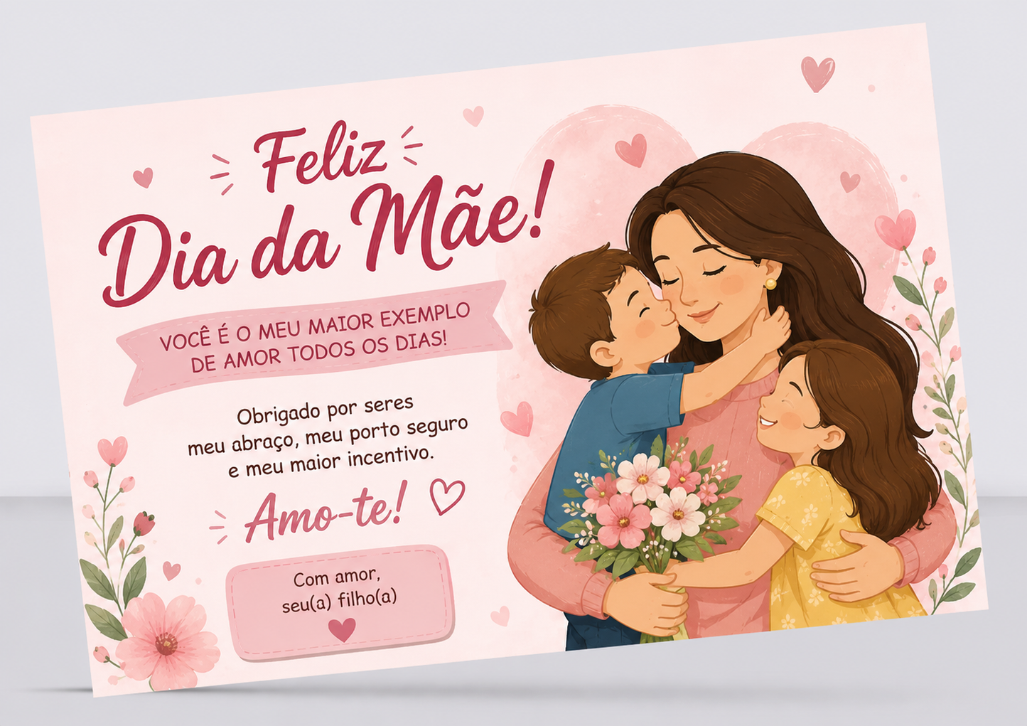 Cartão do Dia do Mãe