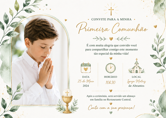 Convites de Primeira Comunhão